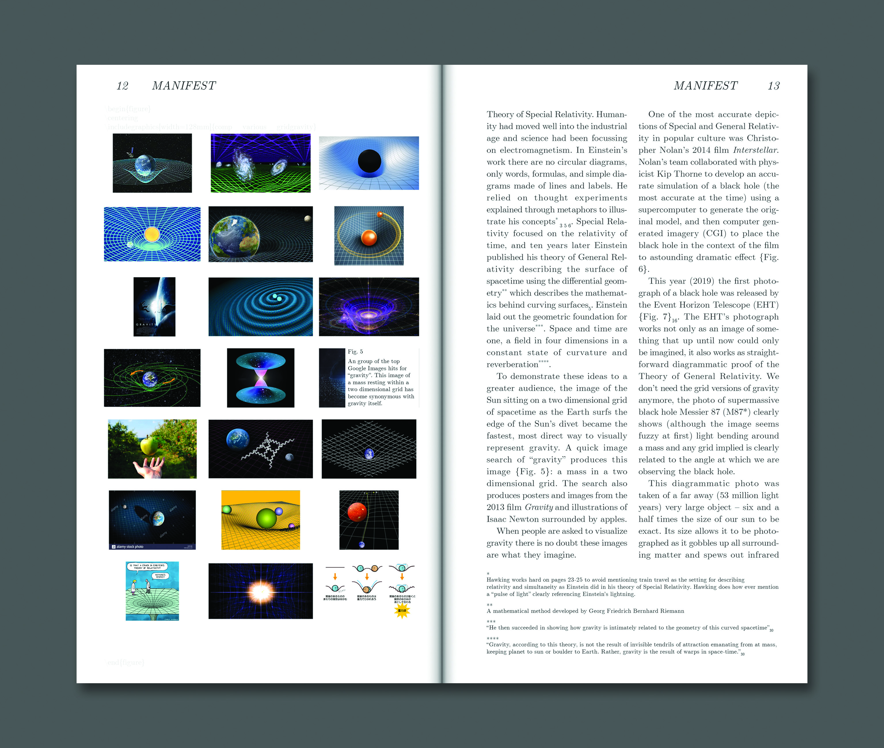 Earth Grid Collage Spread