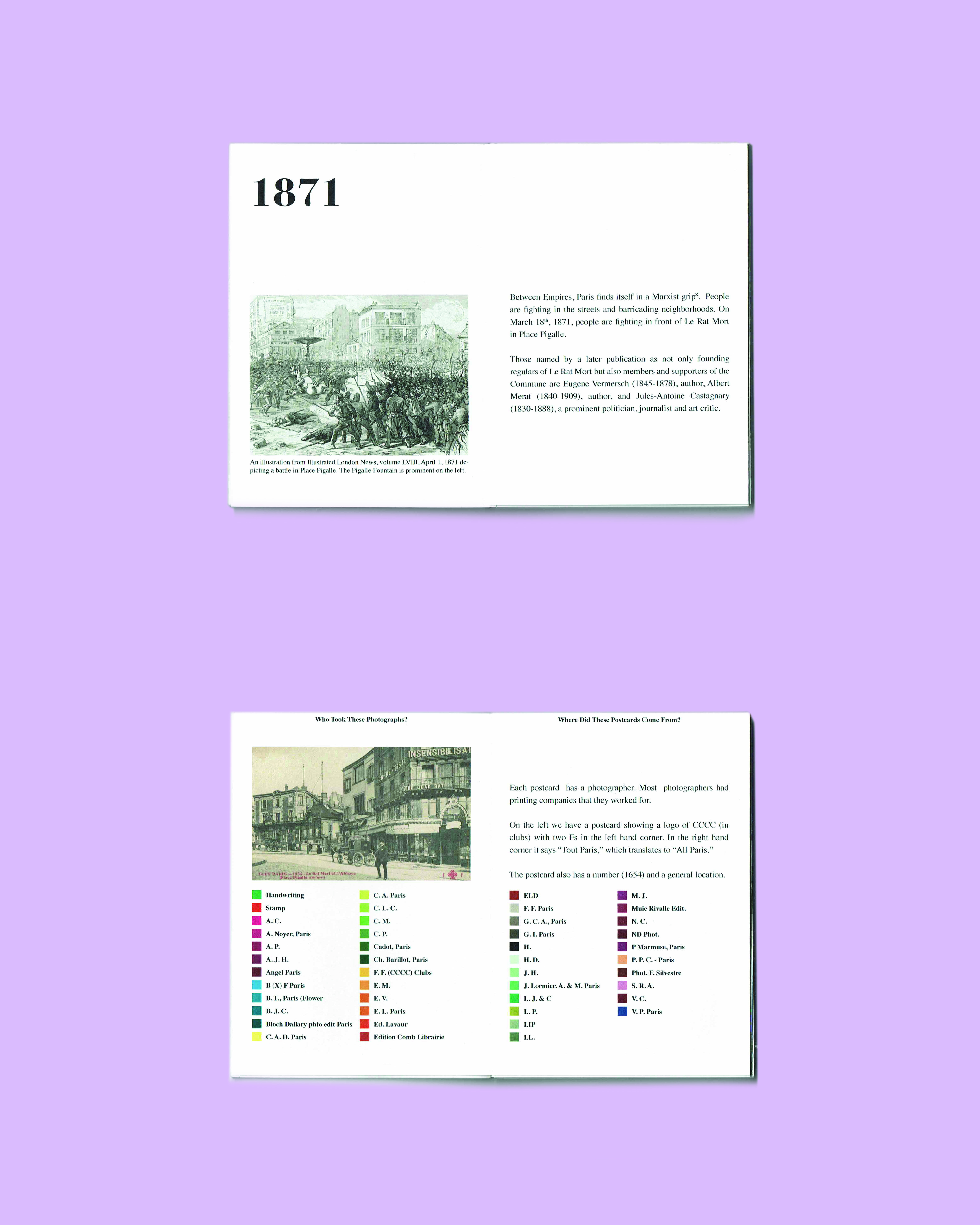 Le Rat Mort Book Spread