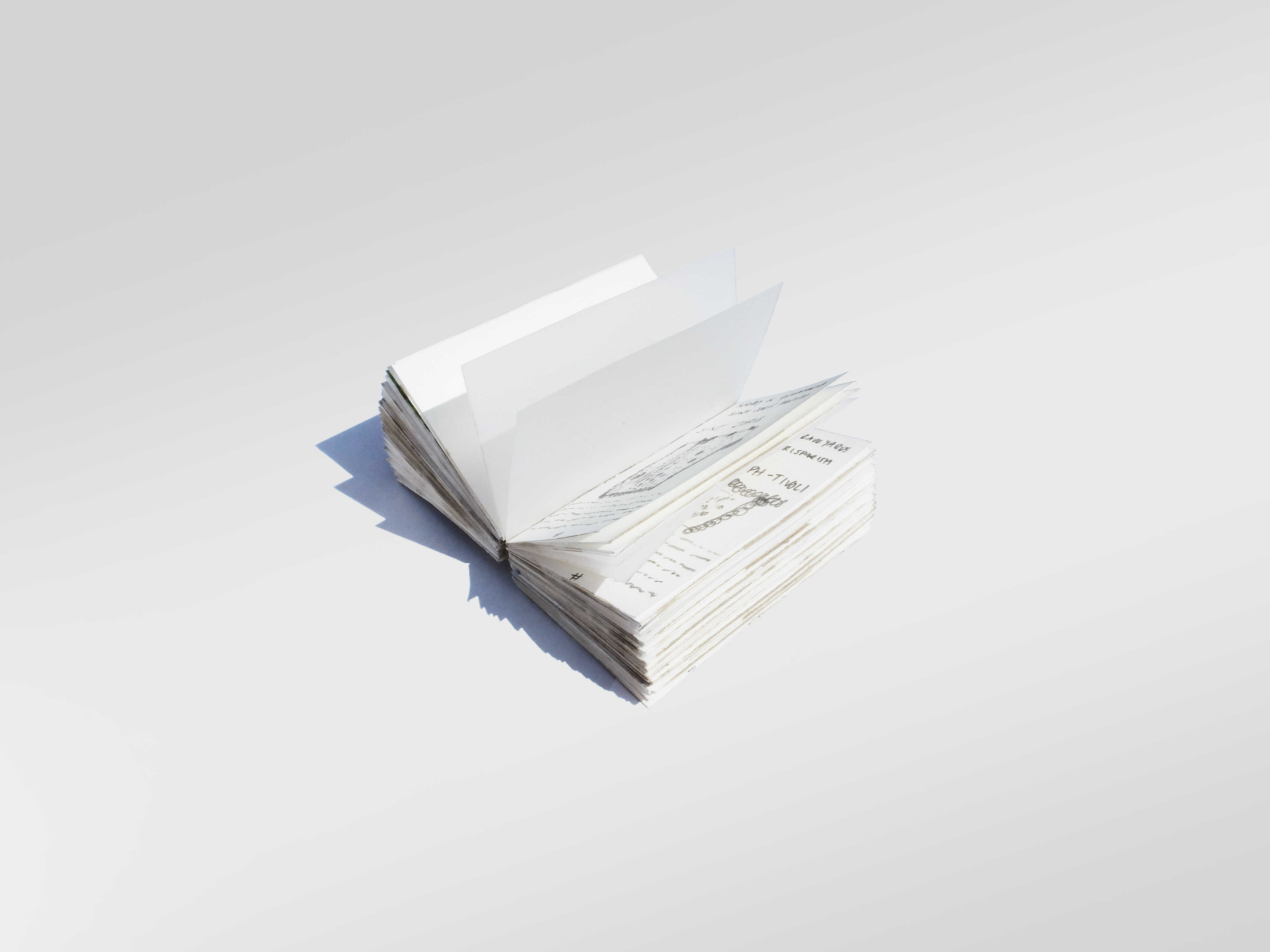 Photo of the Mockup book open