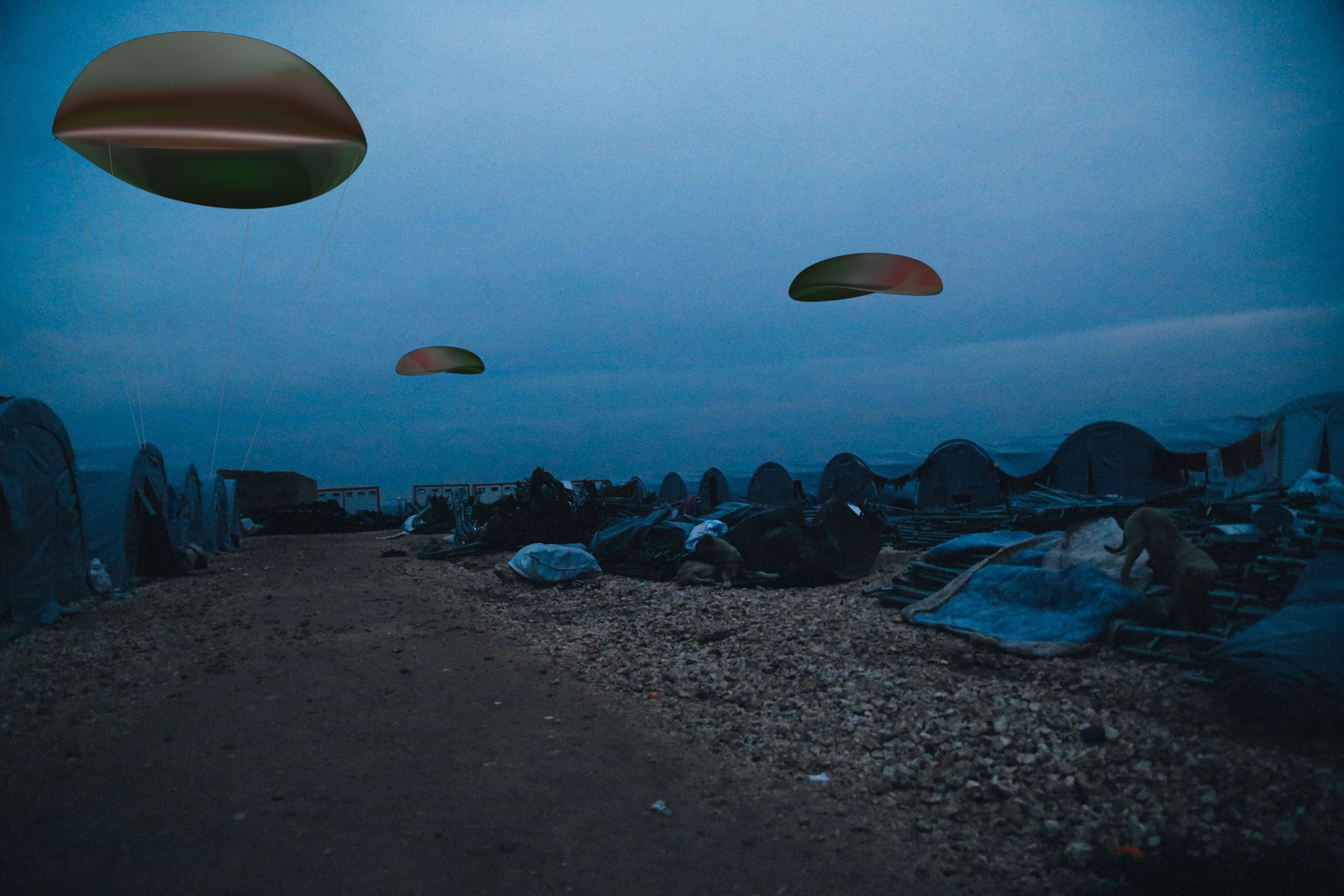 Camp Nighttime Render