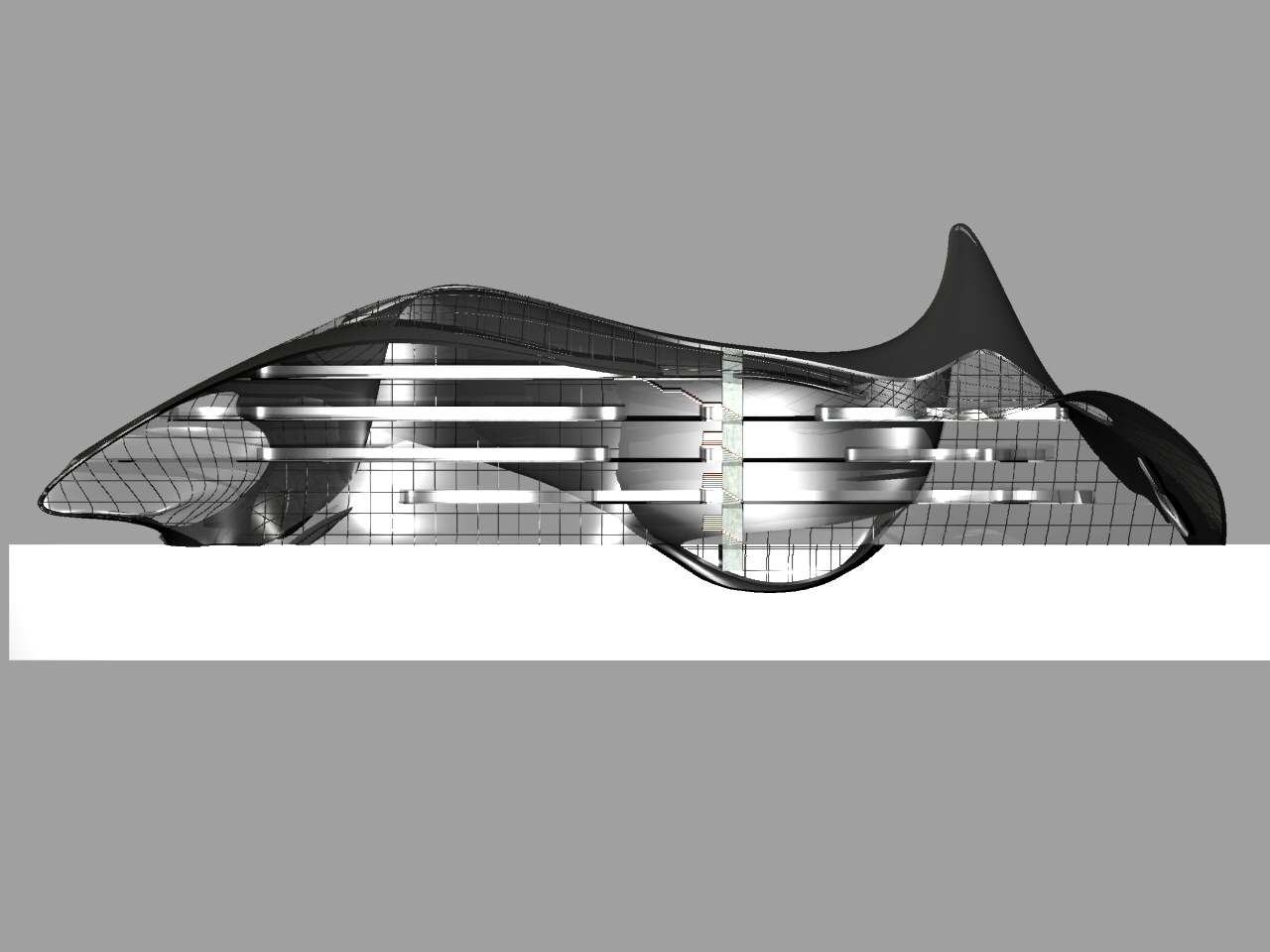 Lateral Section of the Memory Vault